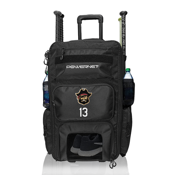 Custom Embroidered Powernet Odyssey Rolling Baseball Bag Nobriga Sports