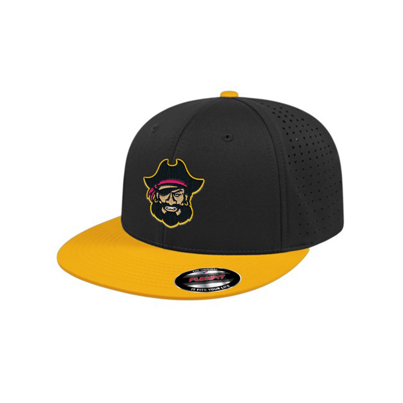 Pirates Black/Gold Performance Flexfit Hat (Cap America)