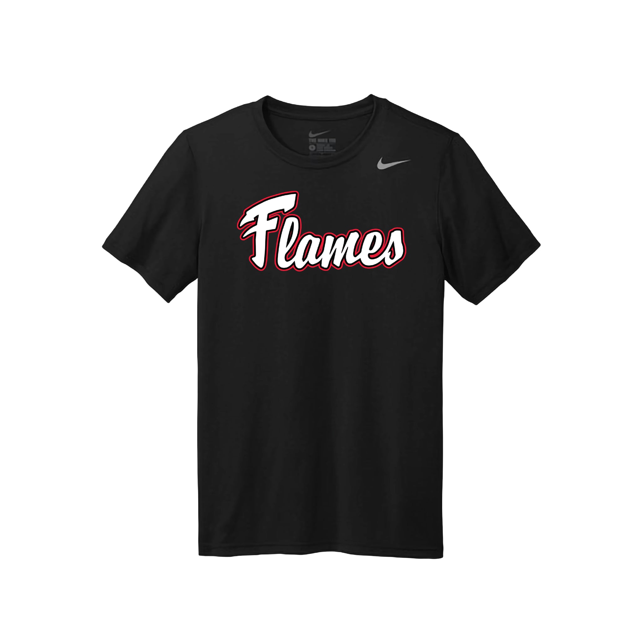 Flames Adult Nike Legend Tee (Black)
