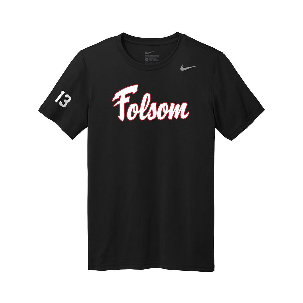 Flames Adult Nike Legend Tee (Black)
