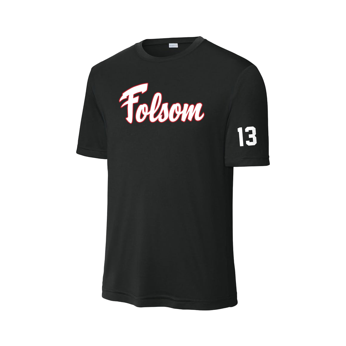 Flames Adult Performance Tee (Black)