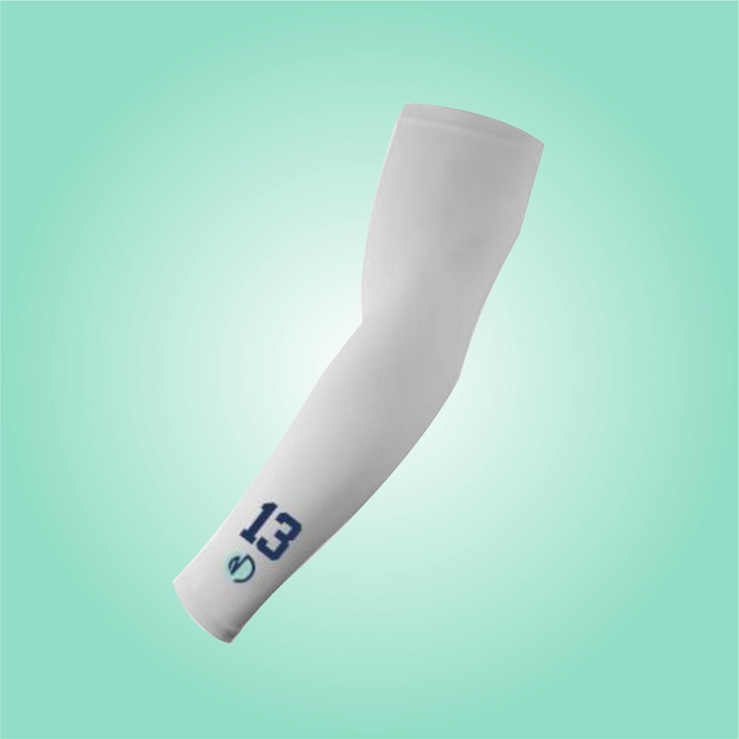 White Compression Arm Sleeve